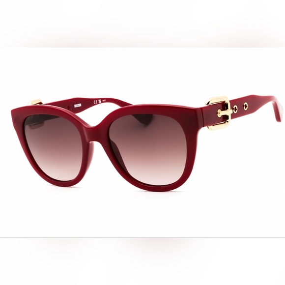 Moschino Accessories - MOSCHINO MOS143/S Red Sunglasses with Gold Accents